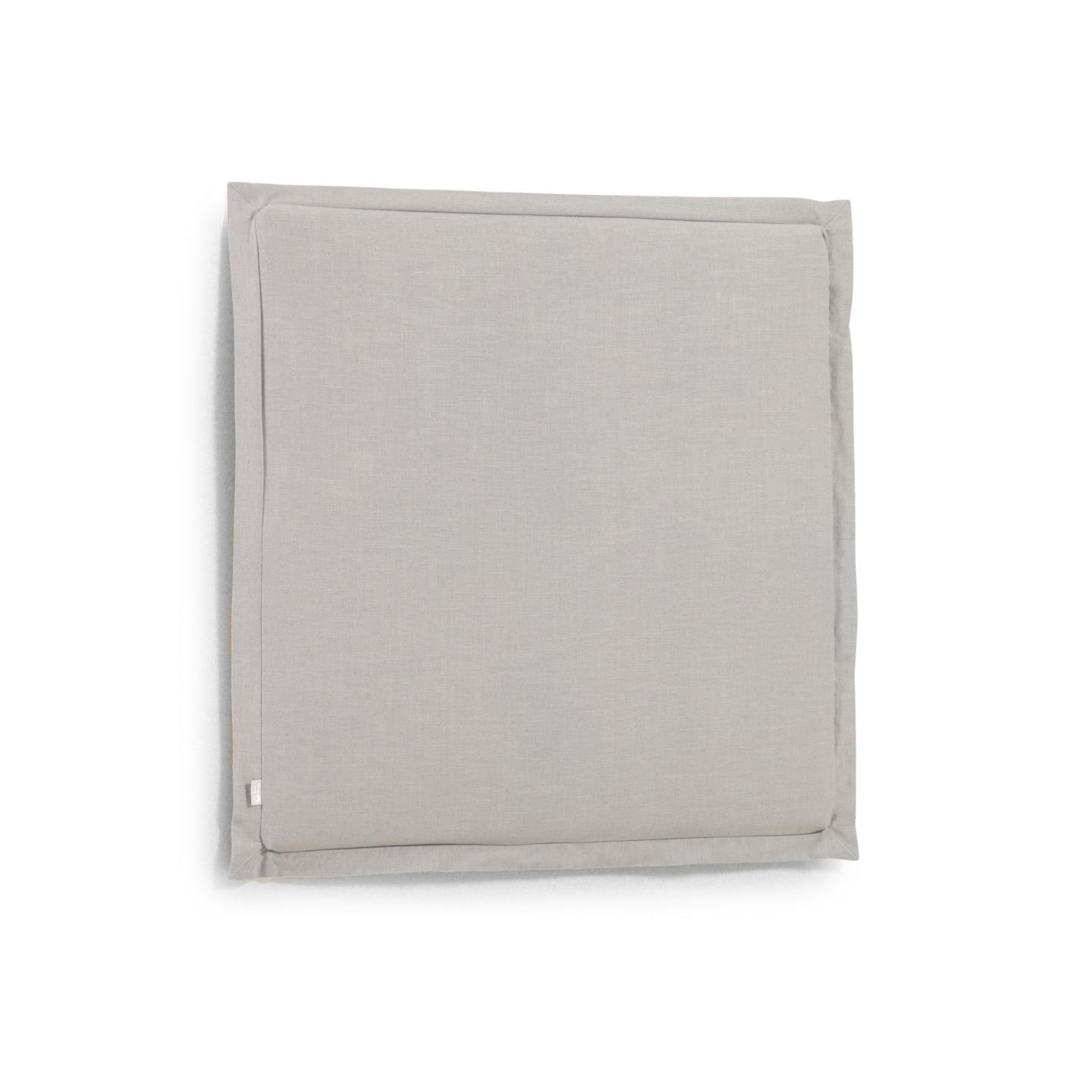 Изголовье La Forma лен серого цвета Tanit со съемным чехлом 106 x 106 см