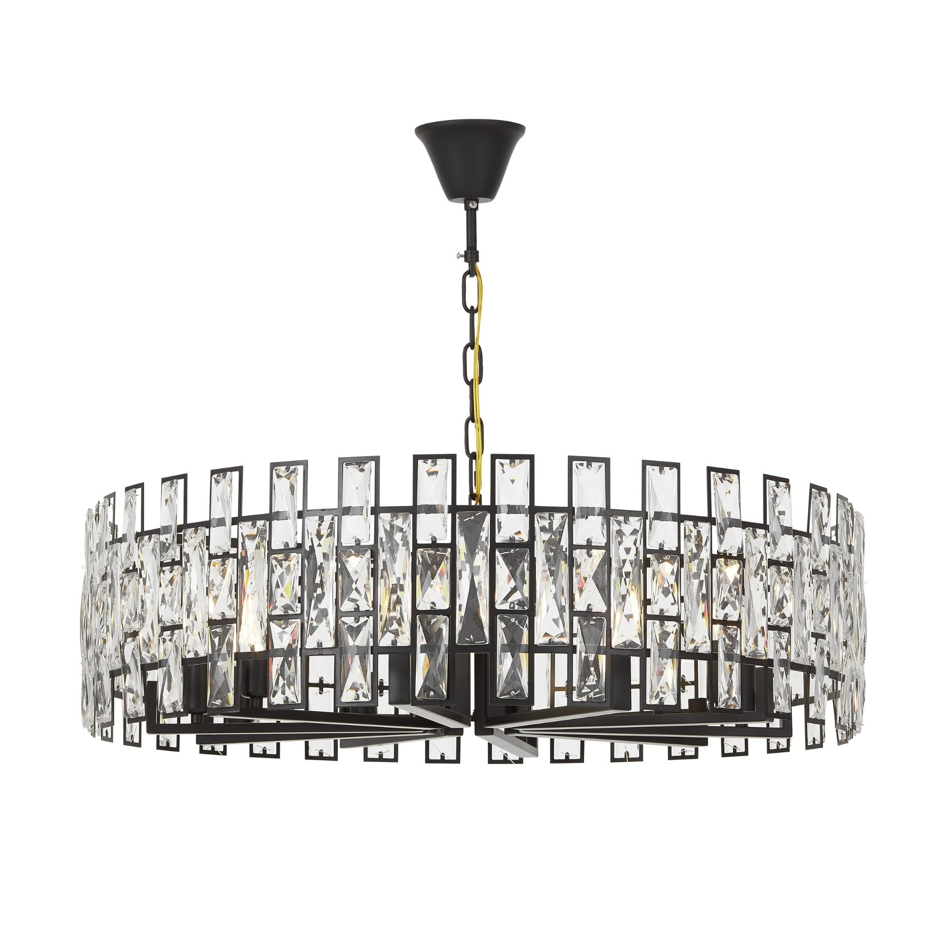 Подвесная люстра Lumina Deco Florina LDP 7041-800 BK