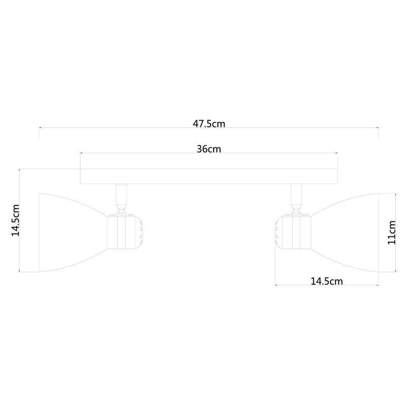 Спот настенный ARTE Lamp Mercoled A5049AP-2GY