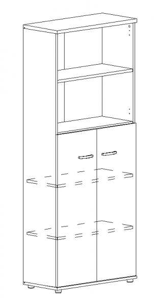 Шкаф для документов полузакрытый А4 9378