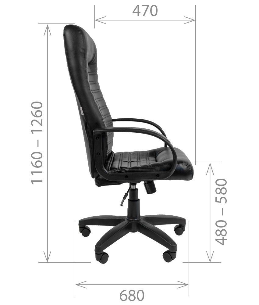 Кресло для руководителя CHAIRMAN 480 LT серый