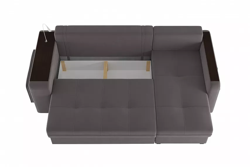 Угловой диван-кровать Smart Silva 4 Velutto 19 правый