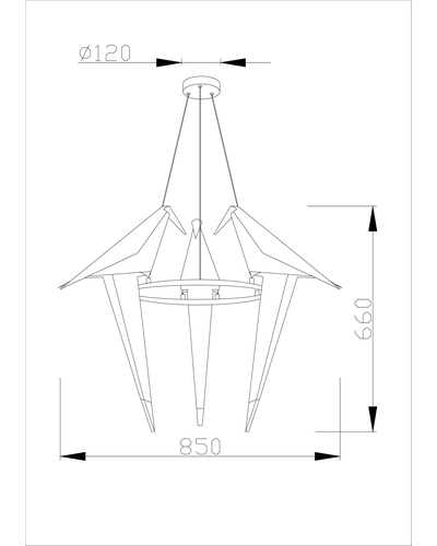 Подвесная люстра Moderli Birds V3071-3PL