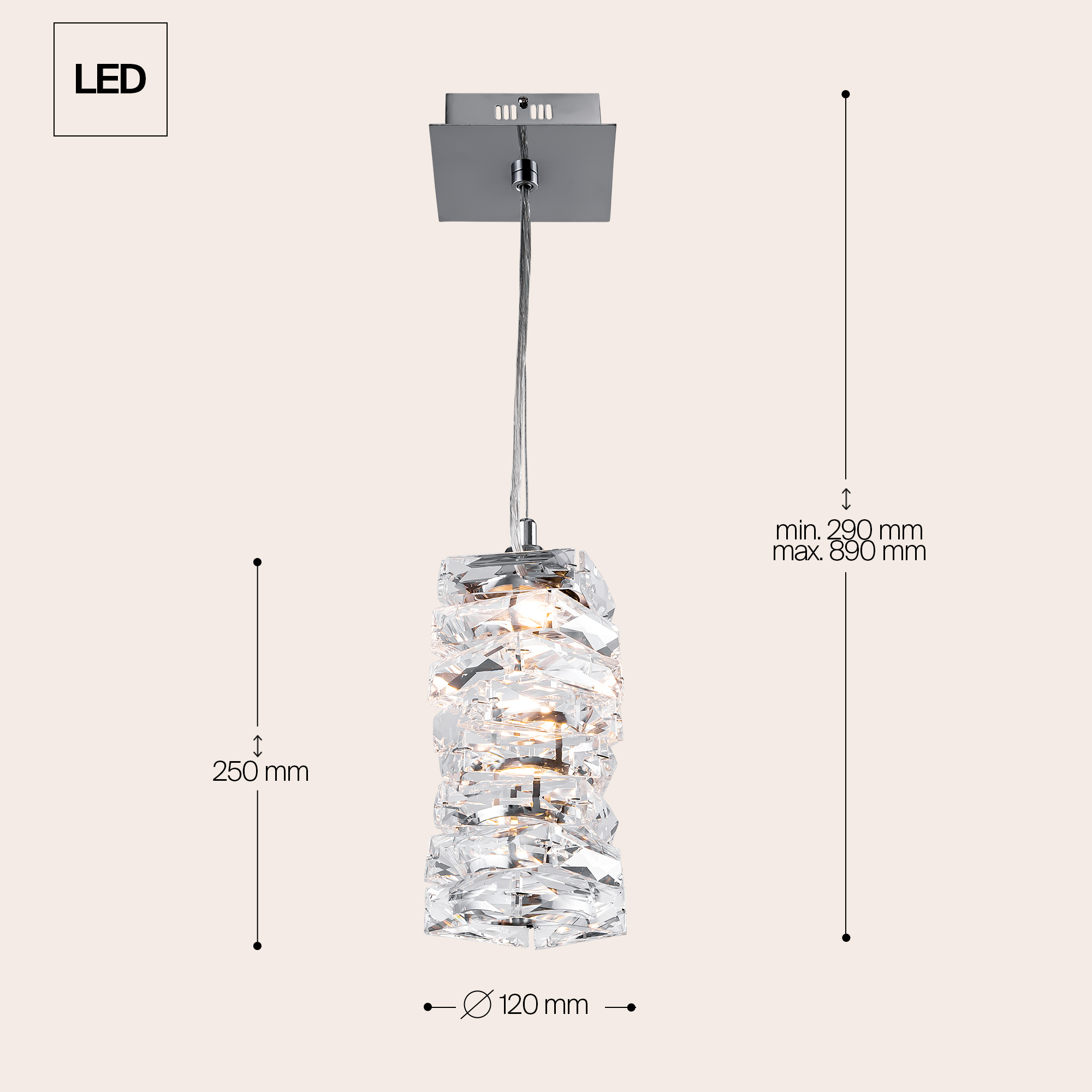Подвесной светильник Maytoni Coil MOD124PL-L3CH3K