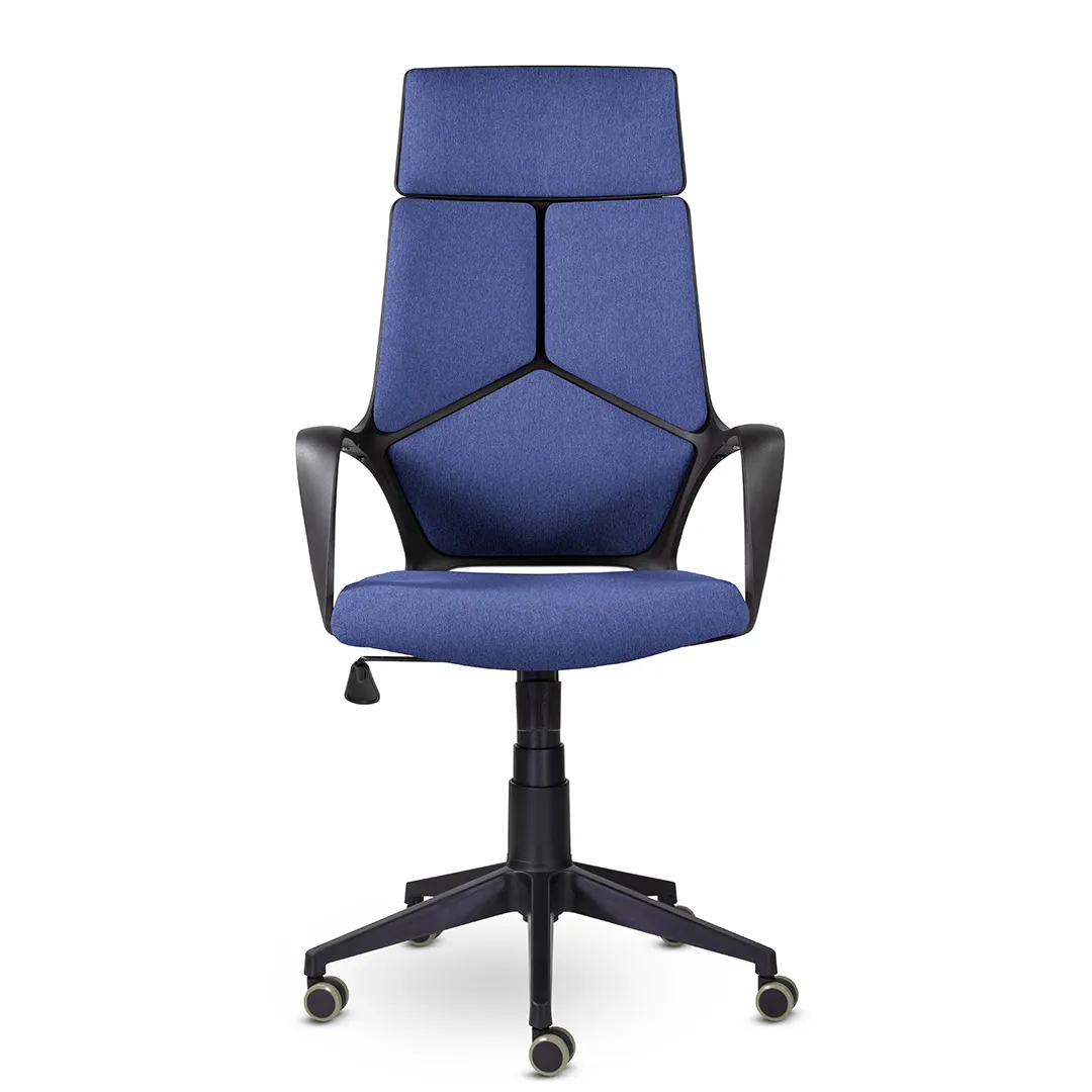 Кресло для руководителя Айкью СН-710 ткань QN синий