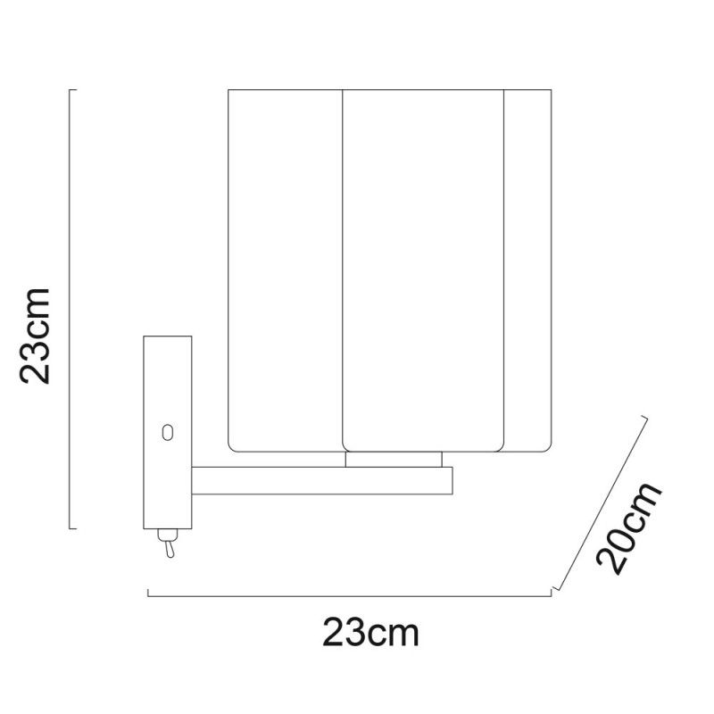 Бра настенное ARTE Lamp A3479AP-1CC