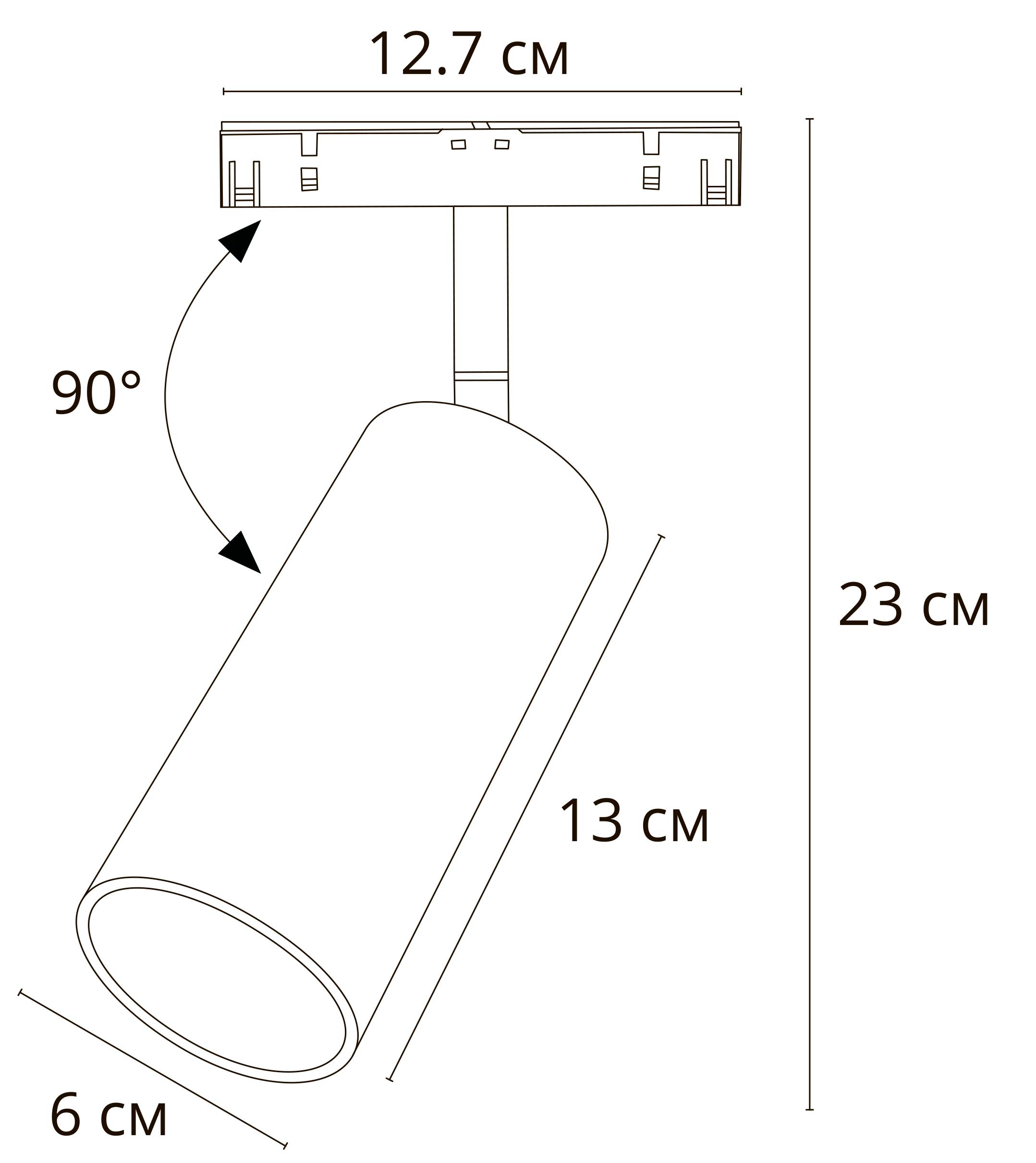 Трековый светильник ARTE LAMP LINEA A4671PL-1BK