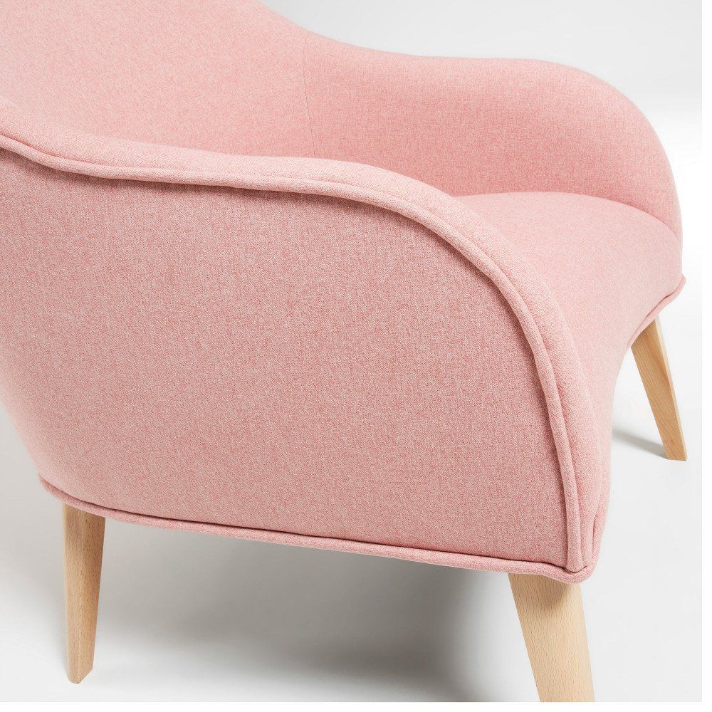 Кресло La Forma Lobby розовое