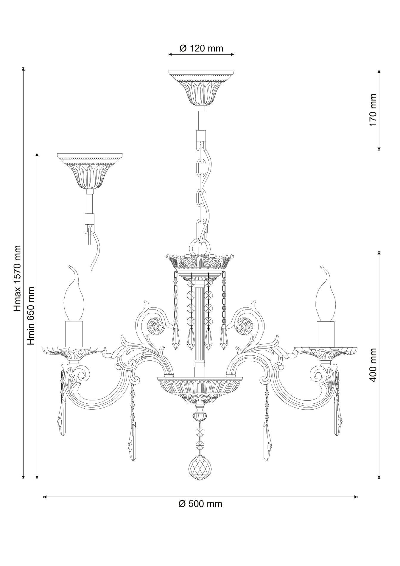 Люстра Lucia Tucci NAPOLI 148.5 white antique