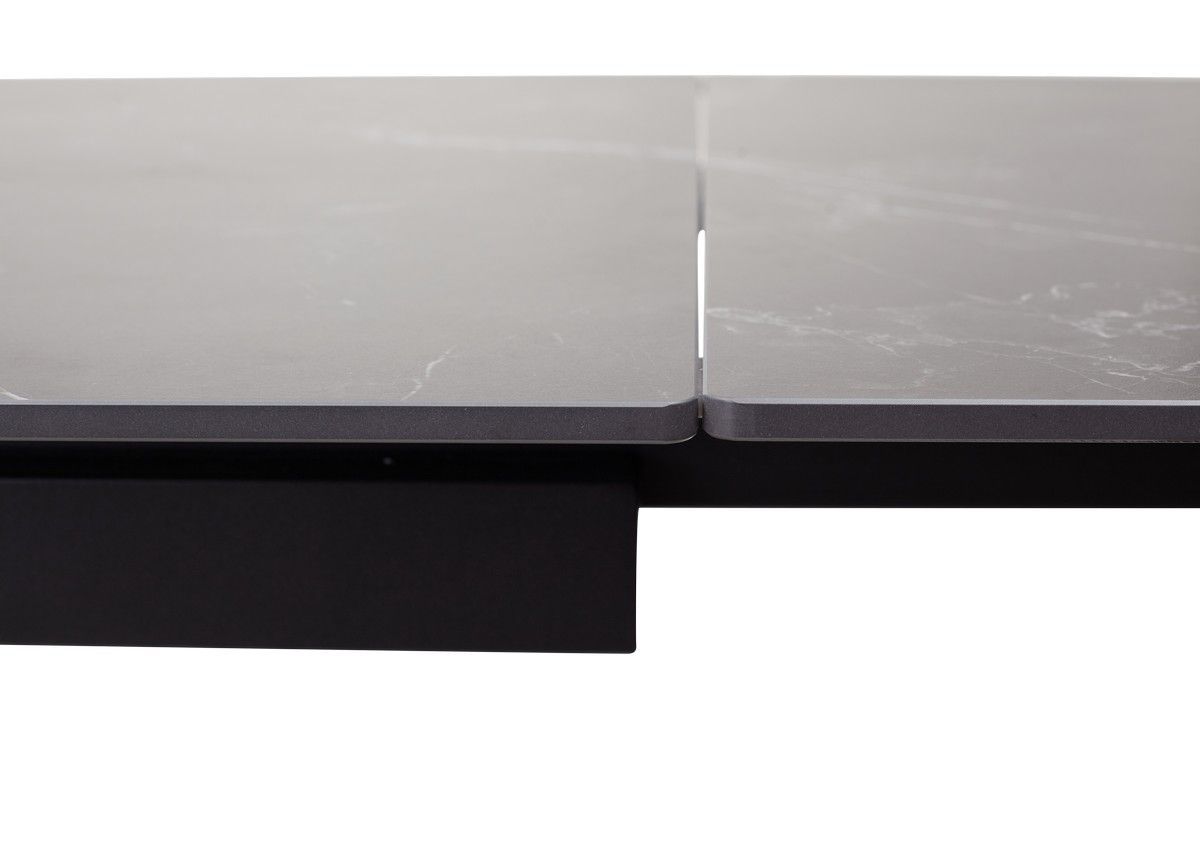 Стол FORIO 160 MATT BLACK MARBLE SINTERED STONE BLACK