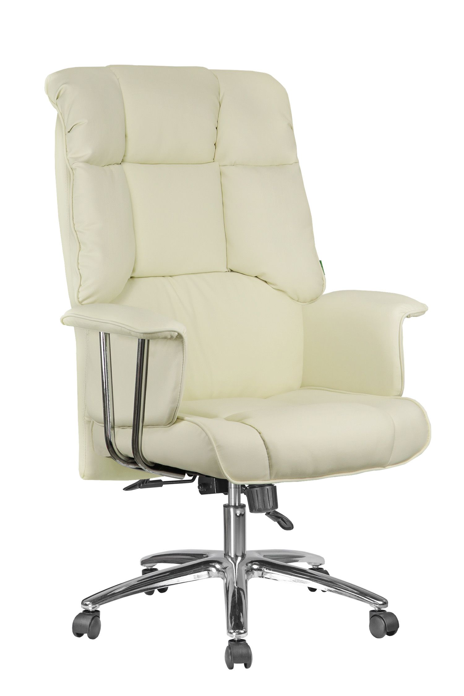 Кресло руководителя Riva Chair 9502 (экокожа) кремовый