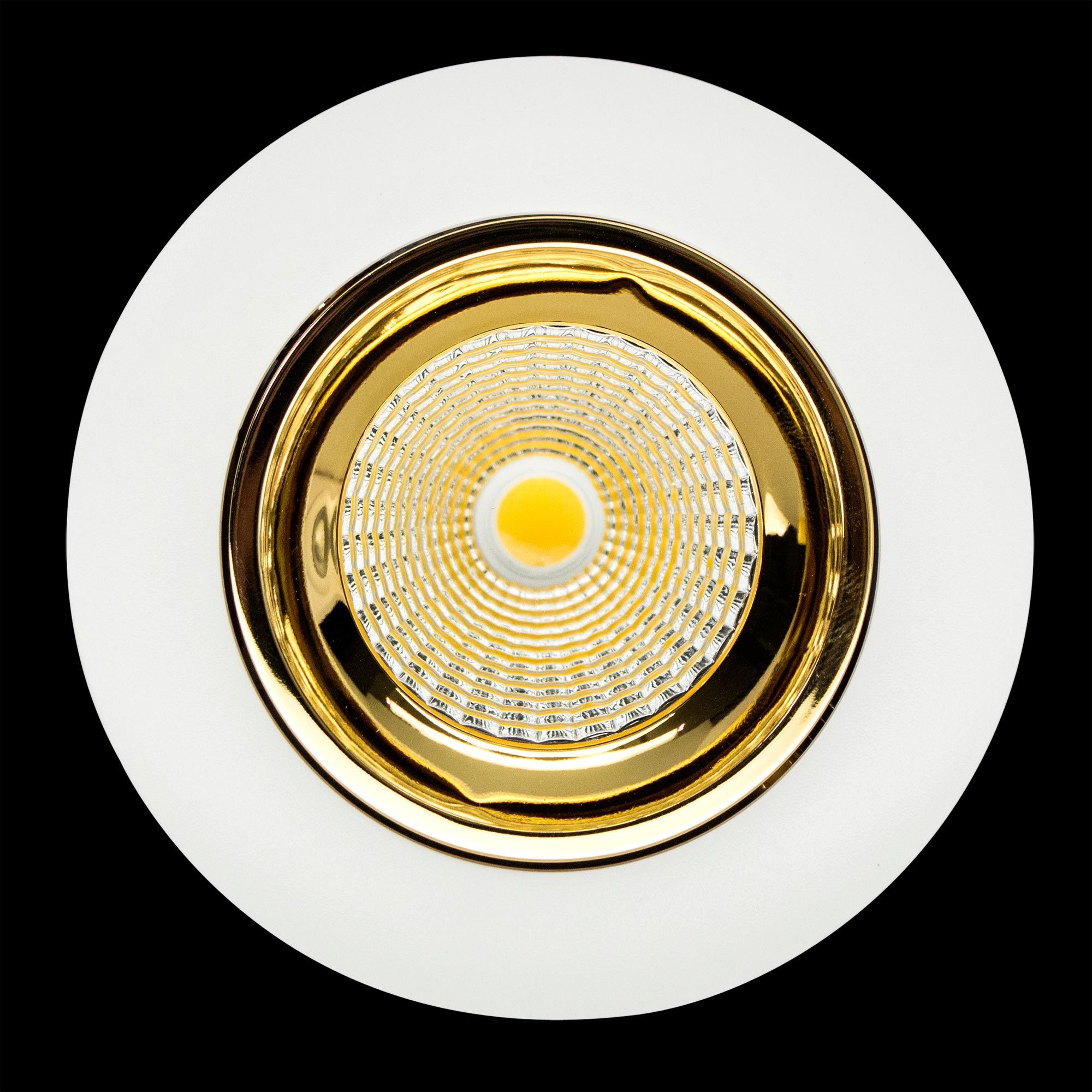 Встраиваемый светильник Альфа золотой Citilux CLD001W2