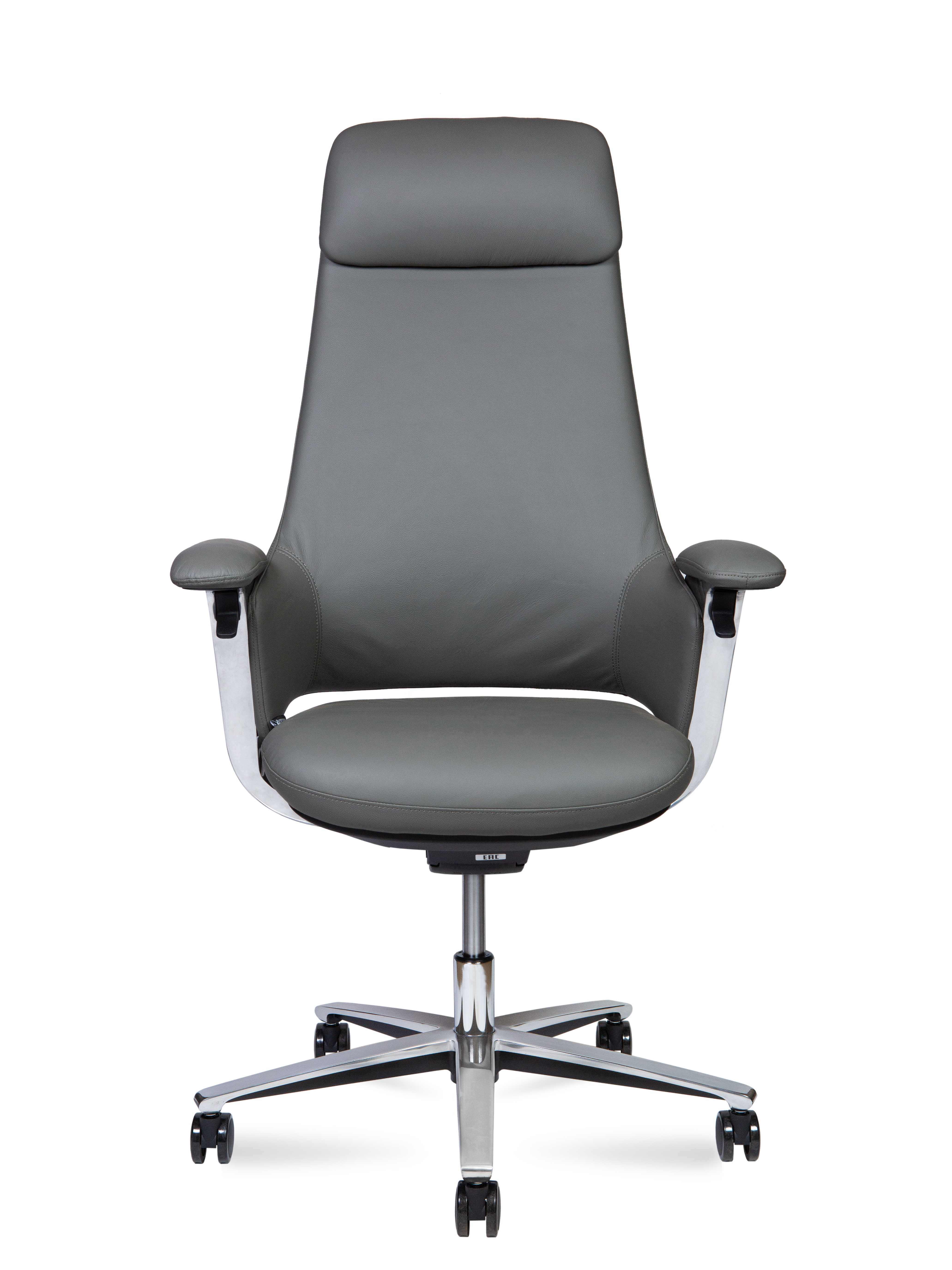 Кресло руководителя NORDEN York-4 натуральная кожа серый CH-336A grey leather