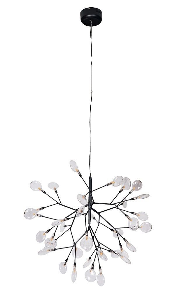 Подвесной светильник Crystal Lux EVITA SP36 BLACK/TRANSPARENT