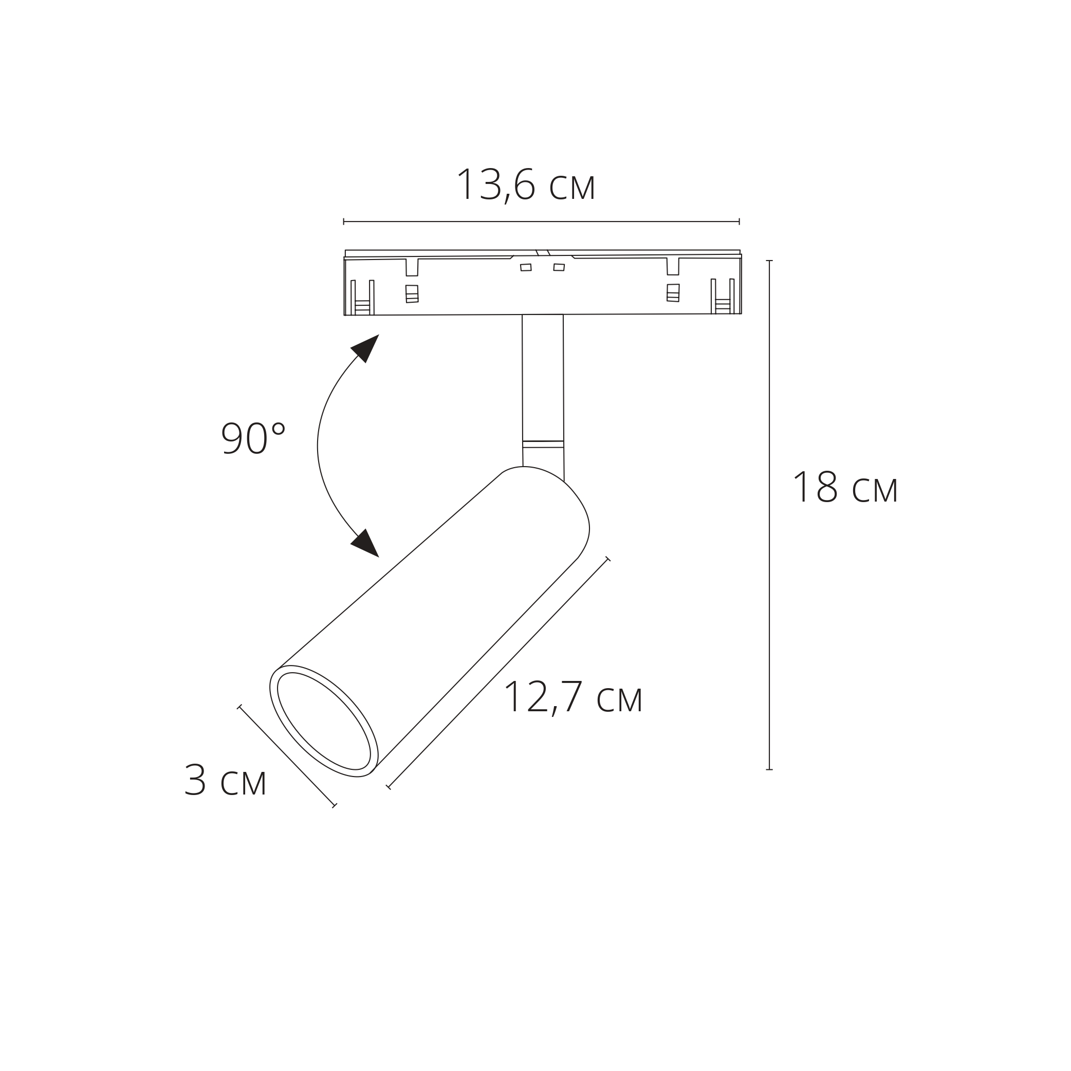 Трековый светильник ARTE LAMP LINEA A4660PL-1SG