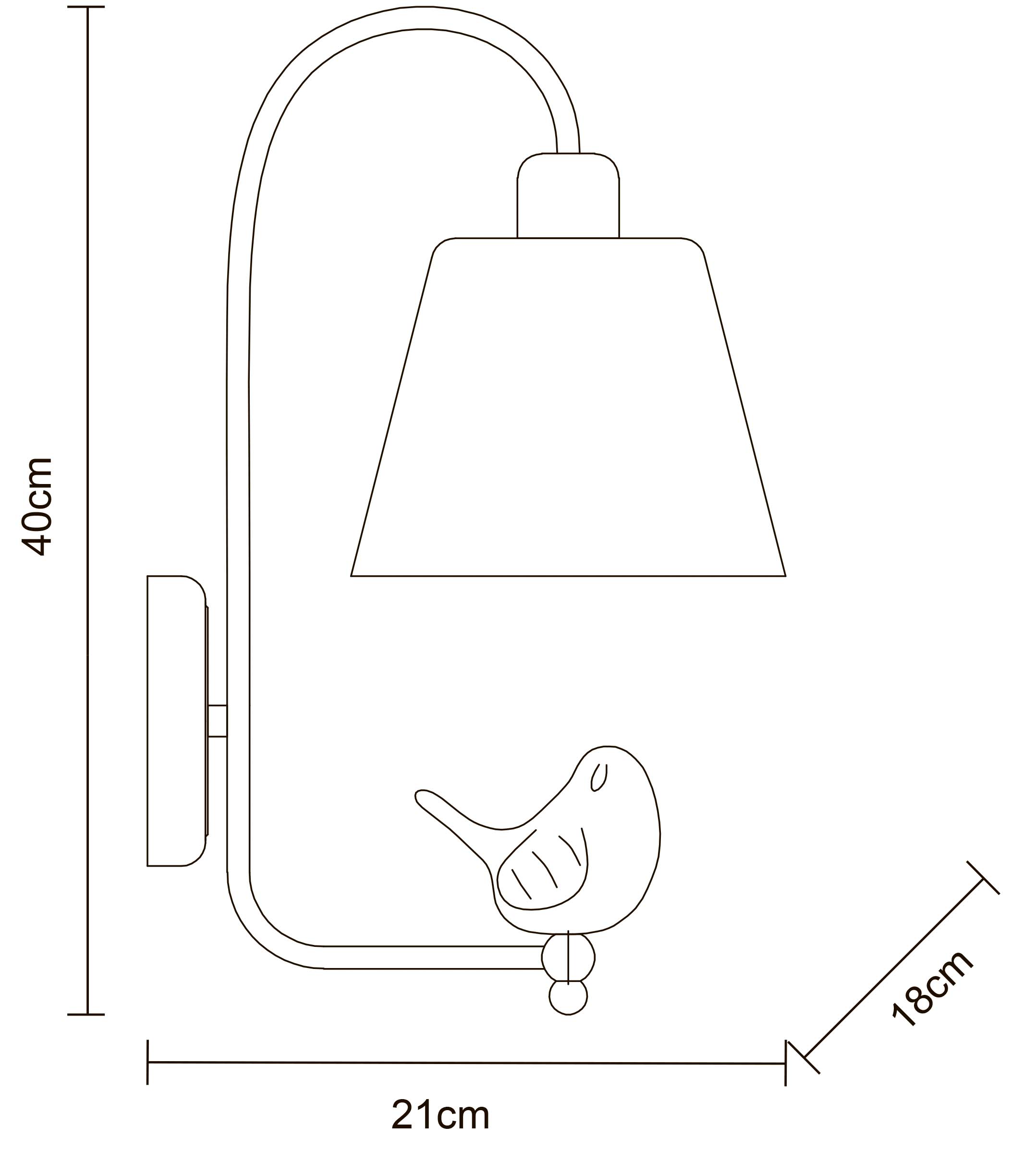 Бра настенное ARTE Lamp Passero A4289AP-1WH