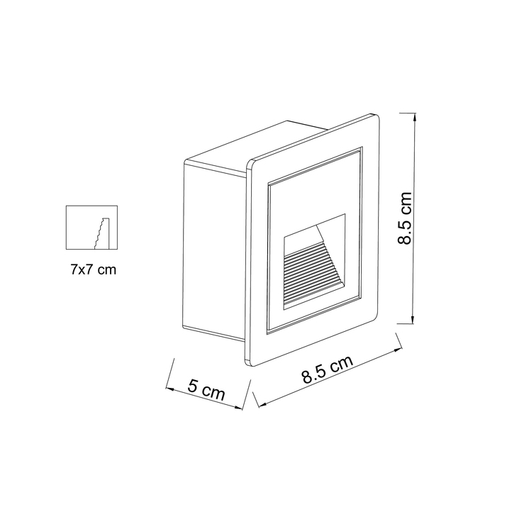 Подсветка ступеней ARTE LAMP PIAZZA A7325IN-1WH