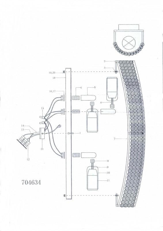 Бра настенное Osgona Monile 704634