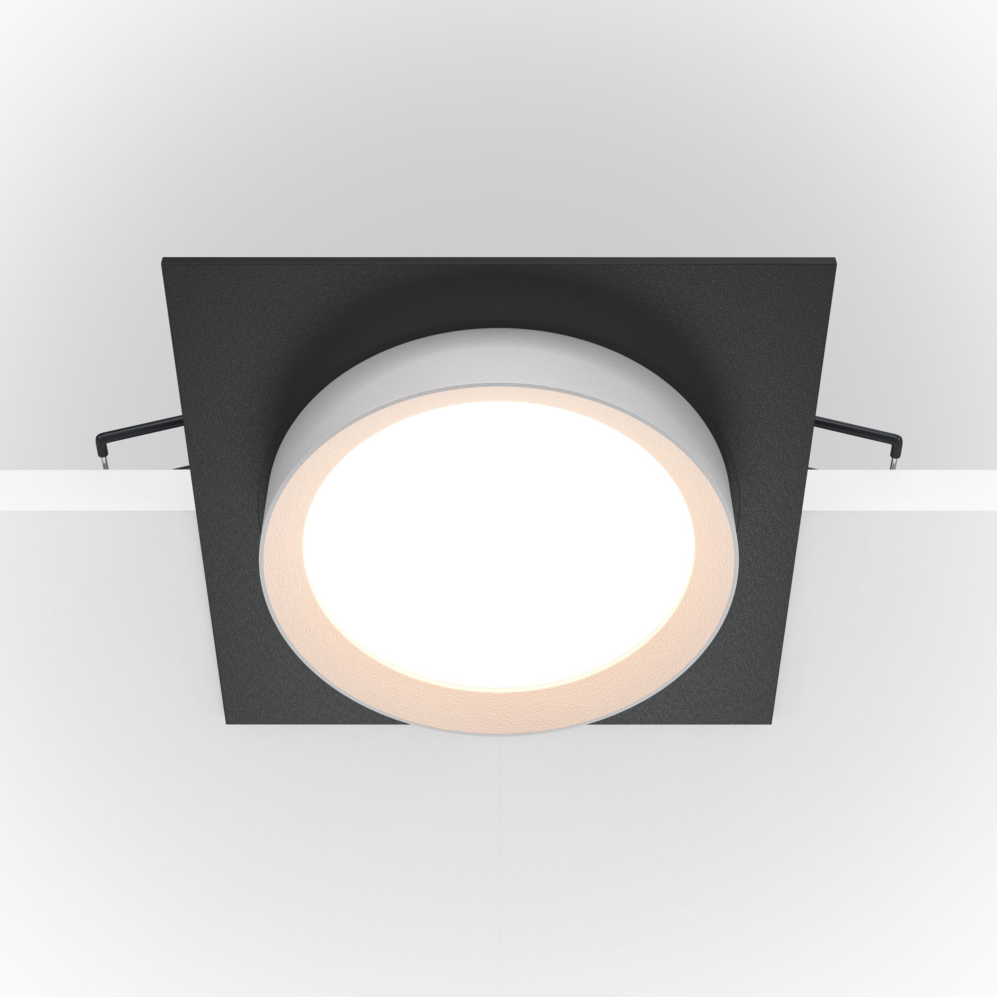 Точечный встраиваемый светильник Maytoni Hoop DL086-GX53-SQ-BW