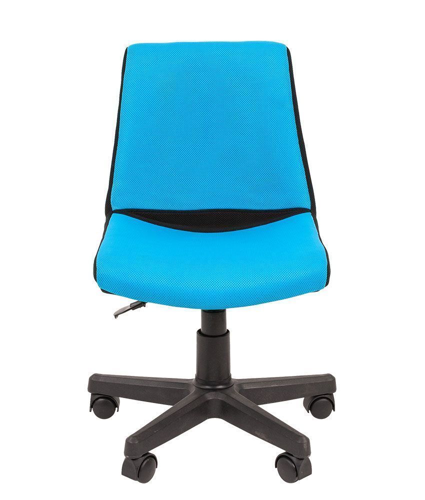 Детский компьютерный стул Chairman KIDS 115 черный пластик голубой