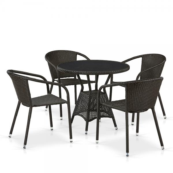 Комплект мебели Afina Garden T707ANS/Y137C-W53 Brown Коричневый