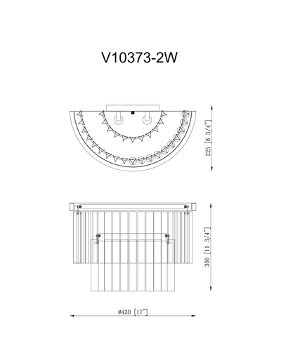 Бра Moderli Avista V10373-2W