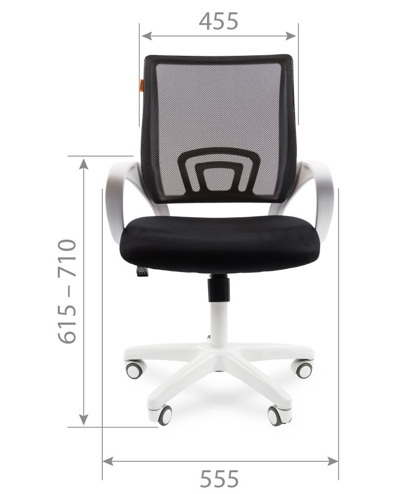 Кресло для персонала Chairman 696 white белый пластик серая сетка поддержка  поясницы купить в Екатеринбурге | Интернет-магазин VOBOX