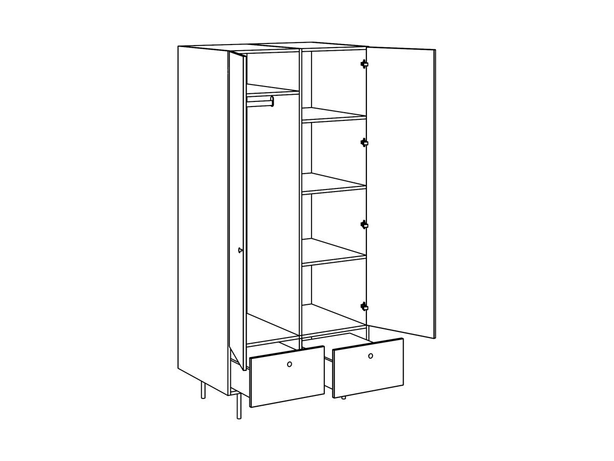 Шкаф для одежды Frida Leaf 624084