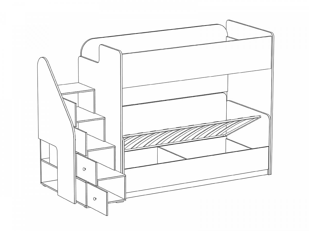 Двухъярусная кровать композиция Play 3 340604