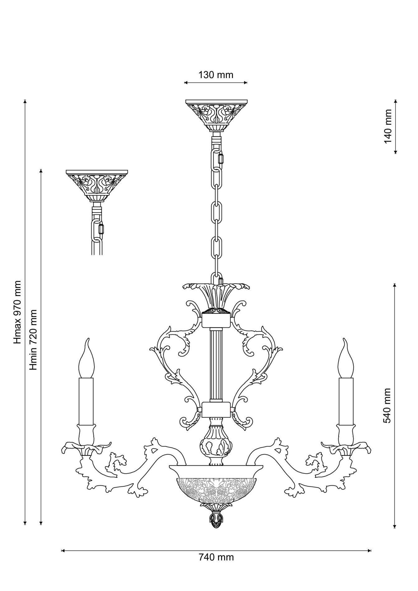 Люстра Lucia Tucci FIRENZE 1780.8.2 antique gold