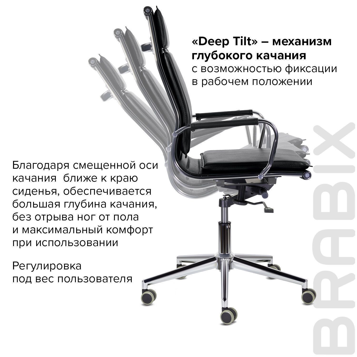 Кресло офисное BRABIX PREMIUM Kayman EX-532 черный 532543