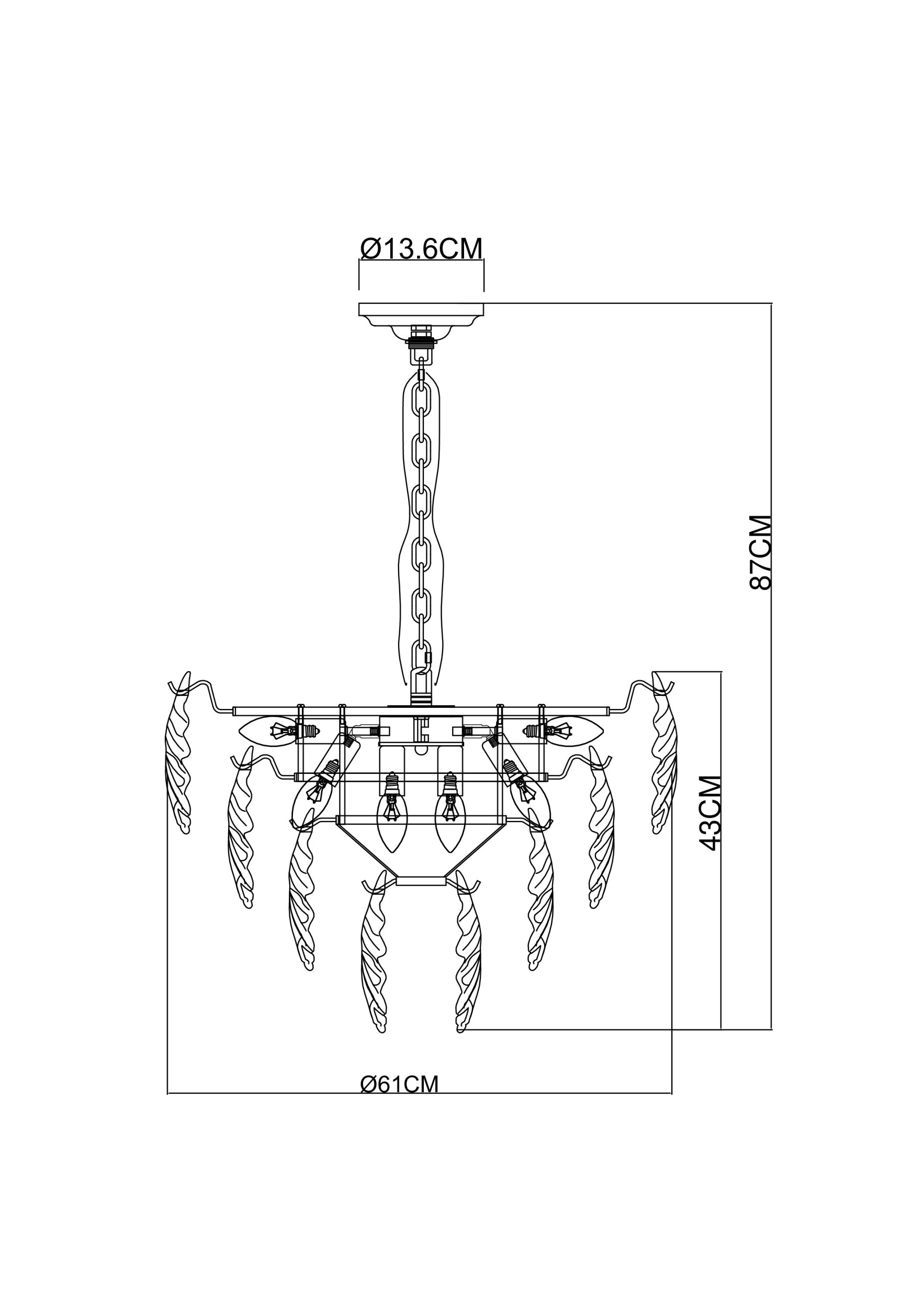 Подвесная люстра Arte Lamp Lilly золото, белый A4070LM-9GO