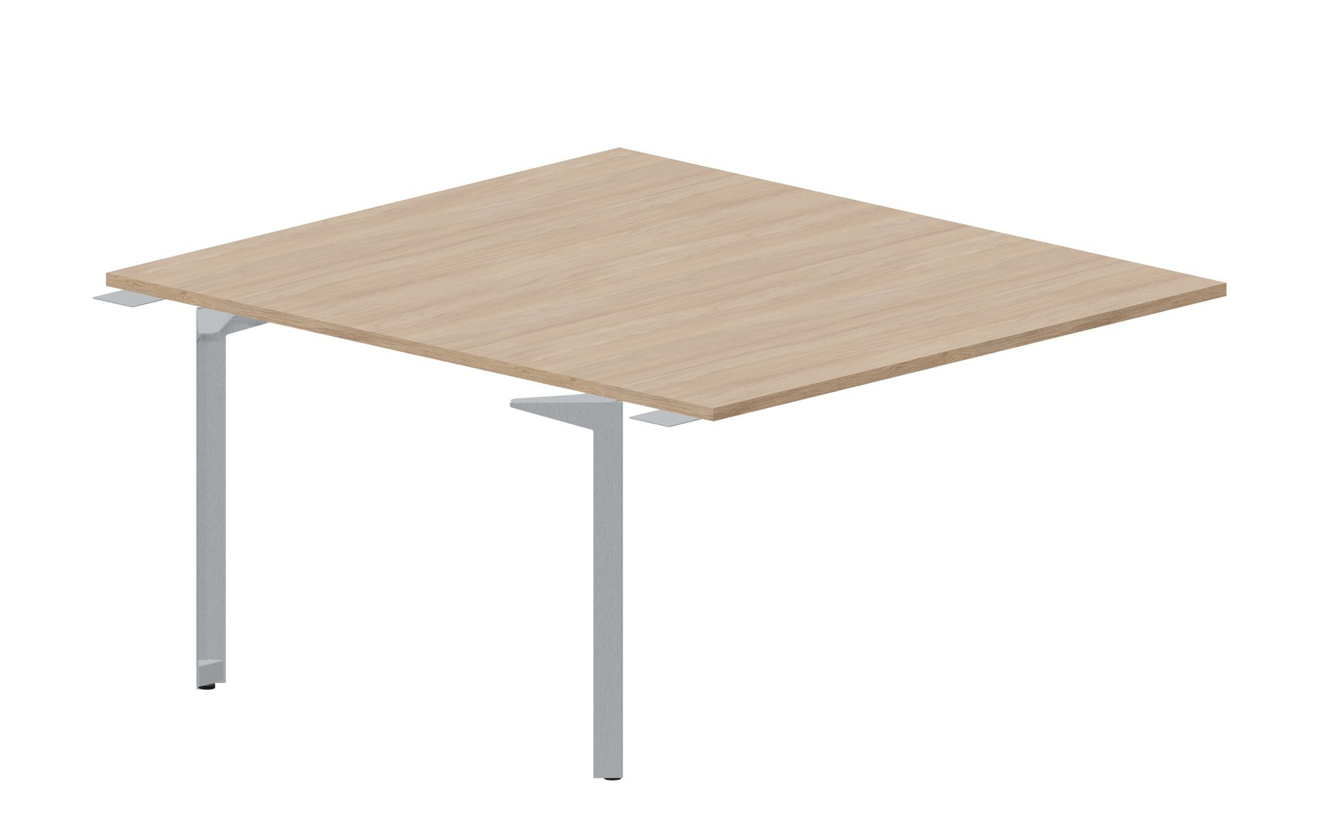 Приставной стол bench на 2 рабочих места 138х156,6х75 см (без отверстий) Ray RY2TPS148