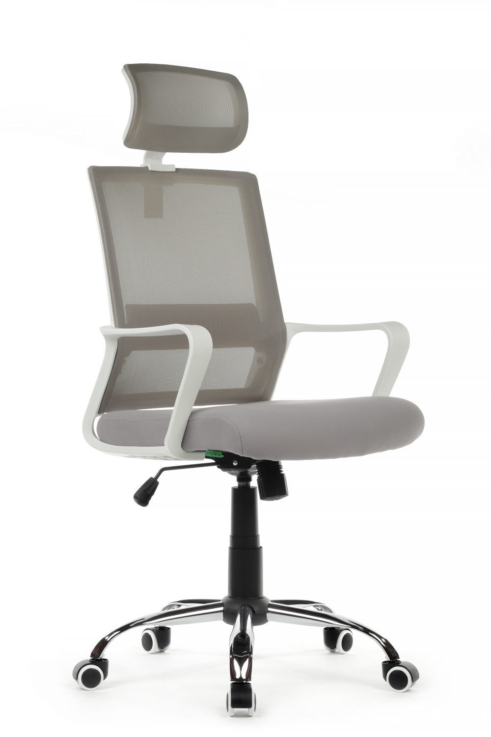 Кресло компьютерное Riva Chair Mint 1029HW белый пластик / серый