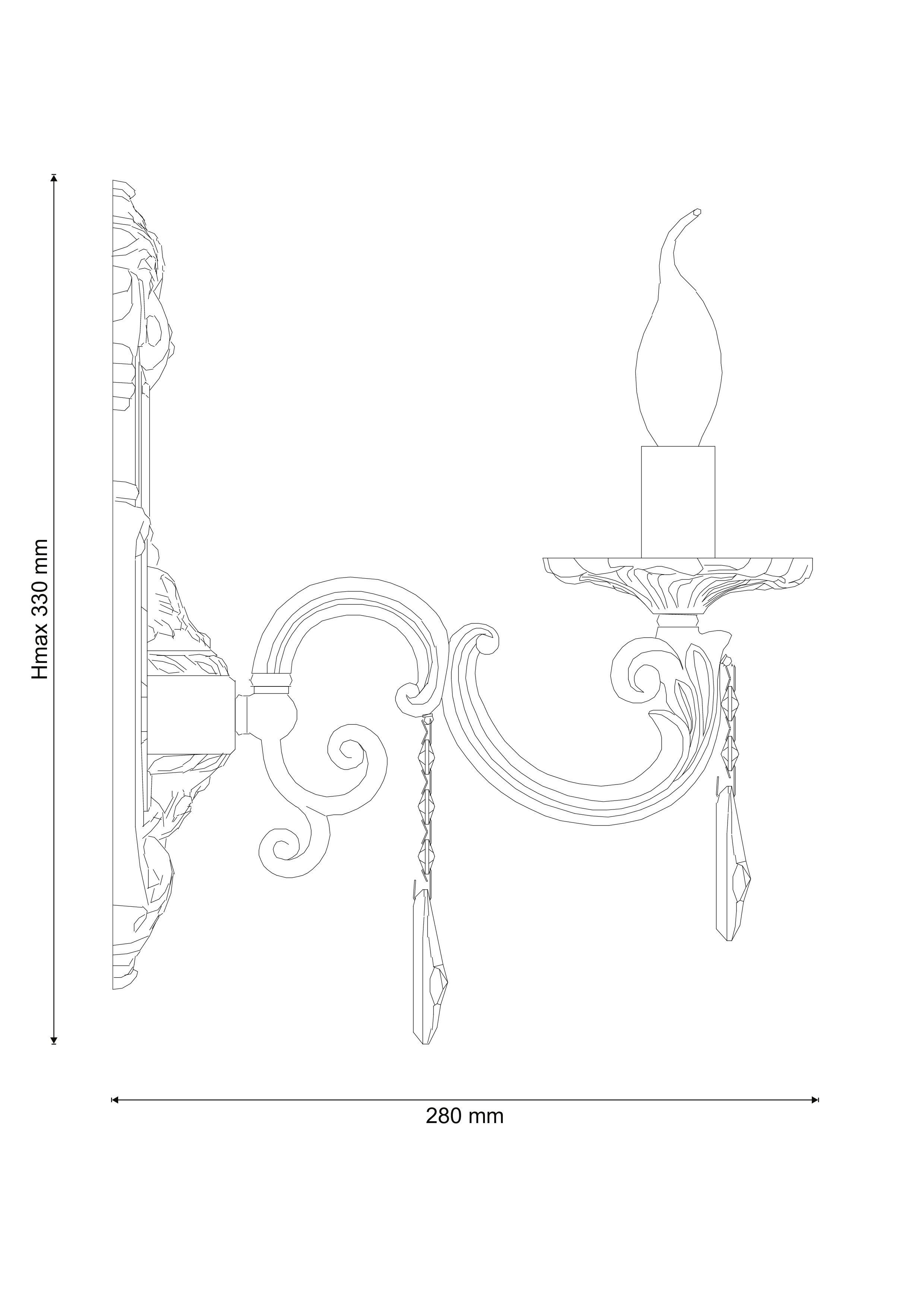 Бра Lucia Tucci NAPOLI W148.1 white antique