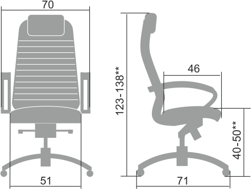 Кресло для руководителя SAMURAI KL-1.04 MPES Темно-бордовый