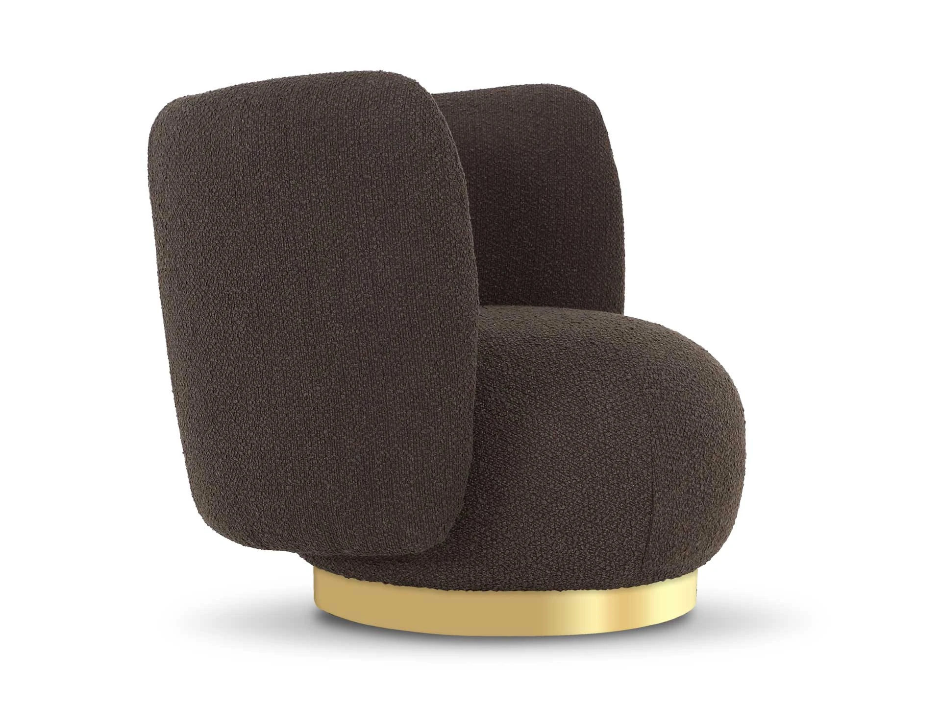 Кресло Lucca букле коричневый 852777