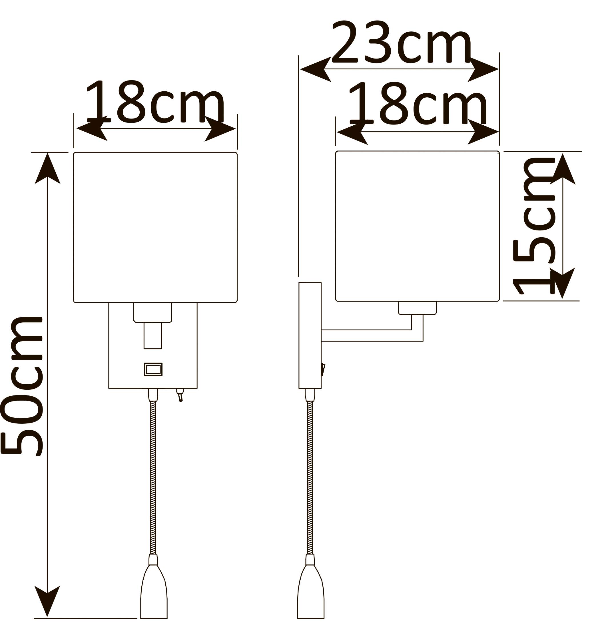 Бра ARTE Lamp HALL A9249AP-2AB