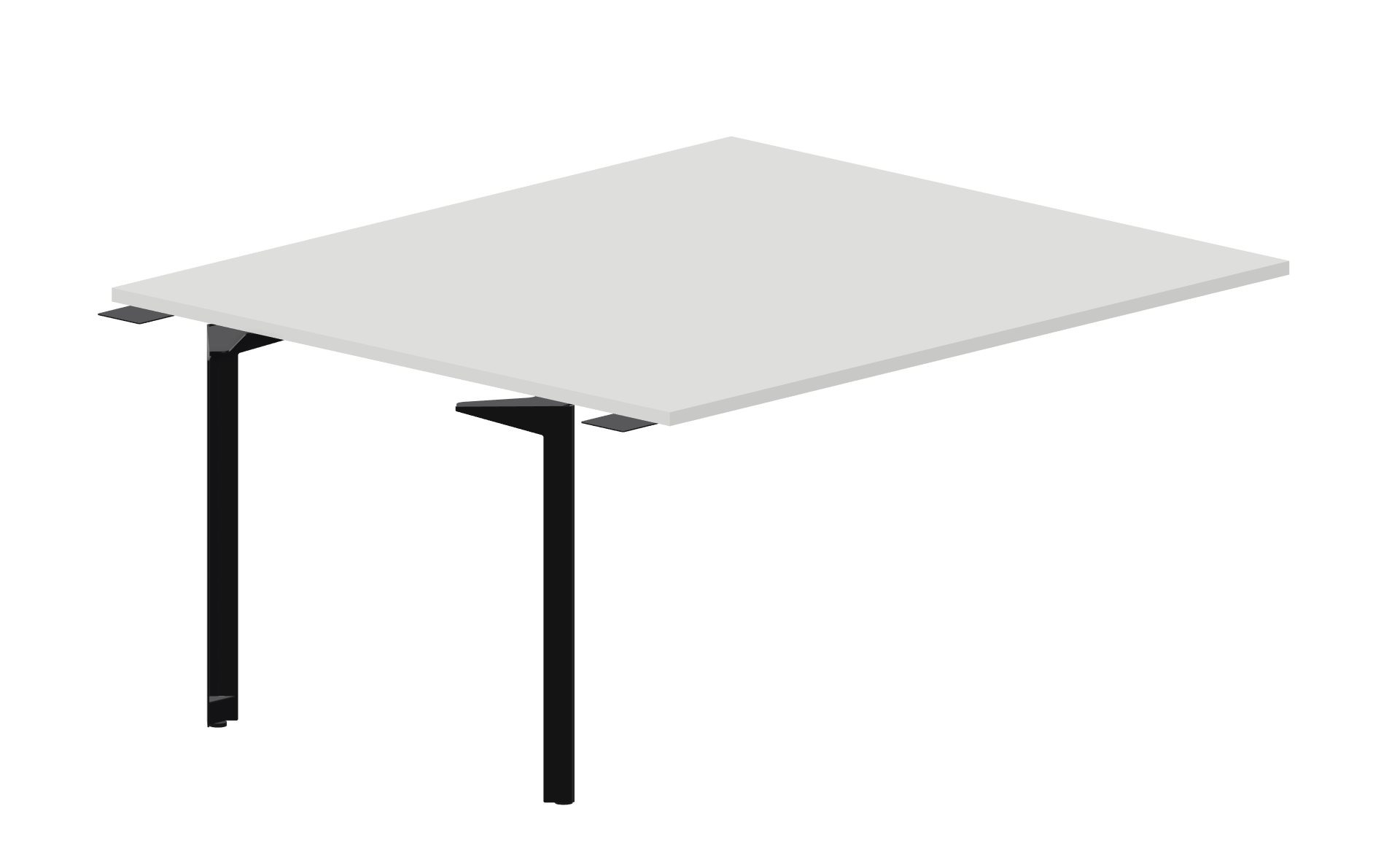 Приставной стол bench на 2 рабочих места 158х136,6х75 см (без отверстий) Ray RY2TPS167