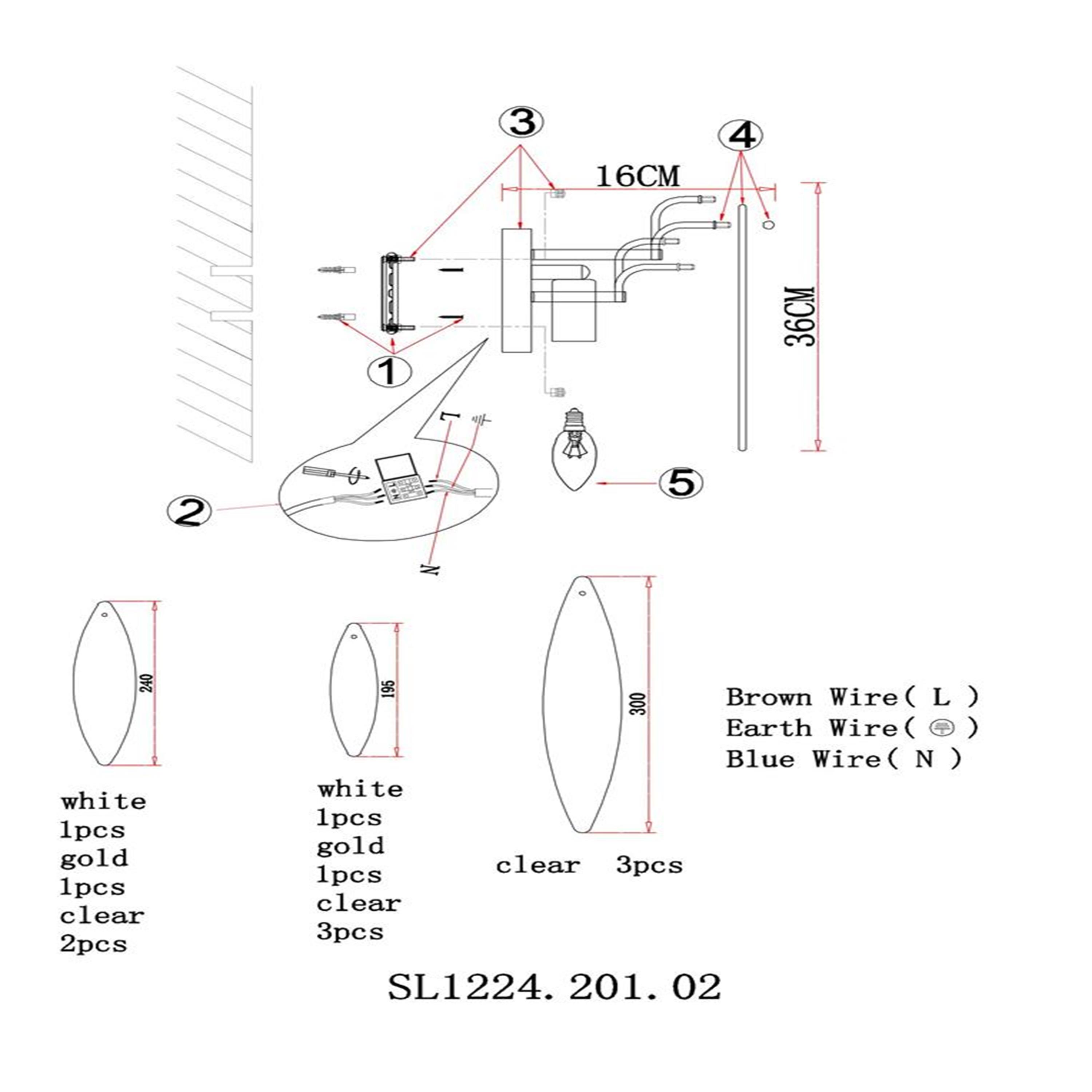 Бра ST LUCE LASTRA SL1224.201.02