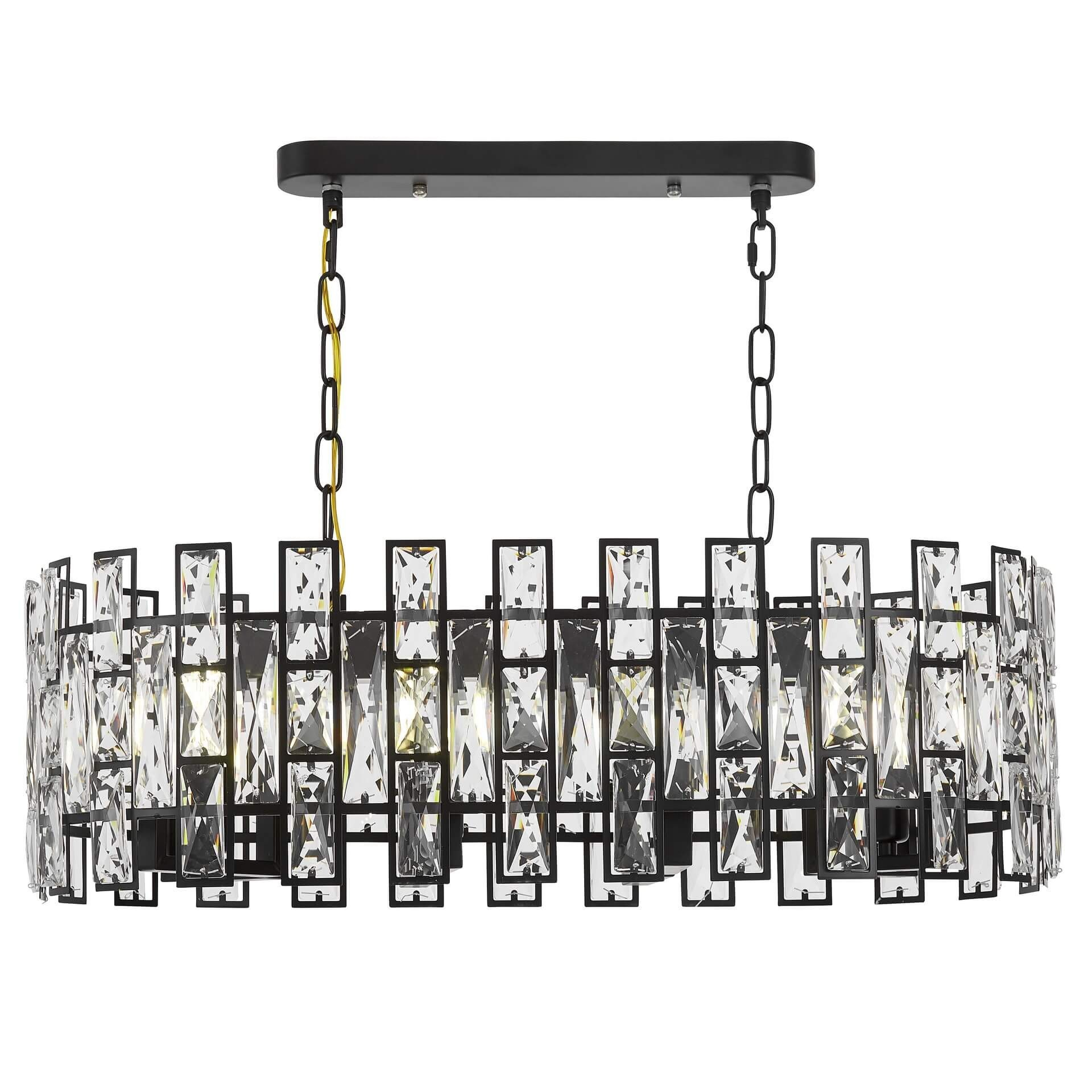 Подвесная люстра Lumina Deco Florina LDP 7041-700-PR BK