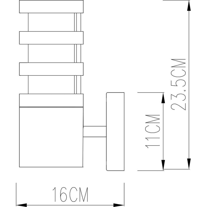 Настенный светильник ARTE Lamp Portico A8371AL-1BK