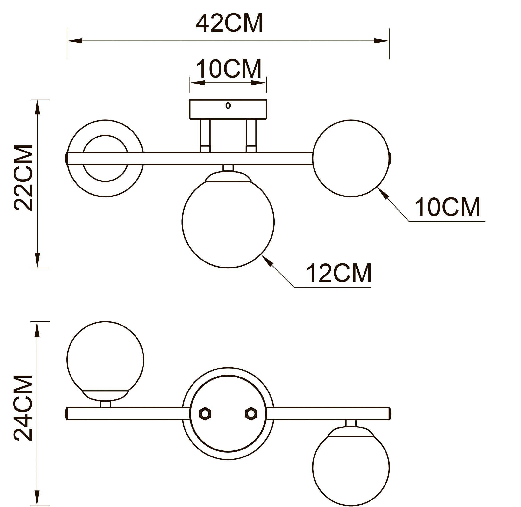 Люстра на штанге ARTE LAMP GEMINI A2243PL-3PB