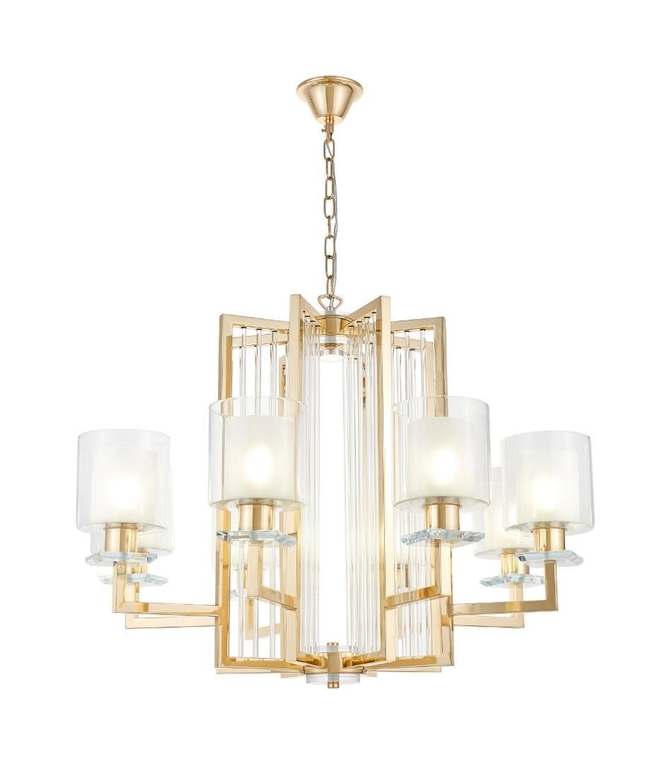 Подвесная люстра Lumina Deco Manhattan LDP 8012-8 F.GD