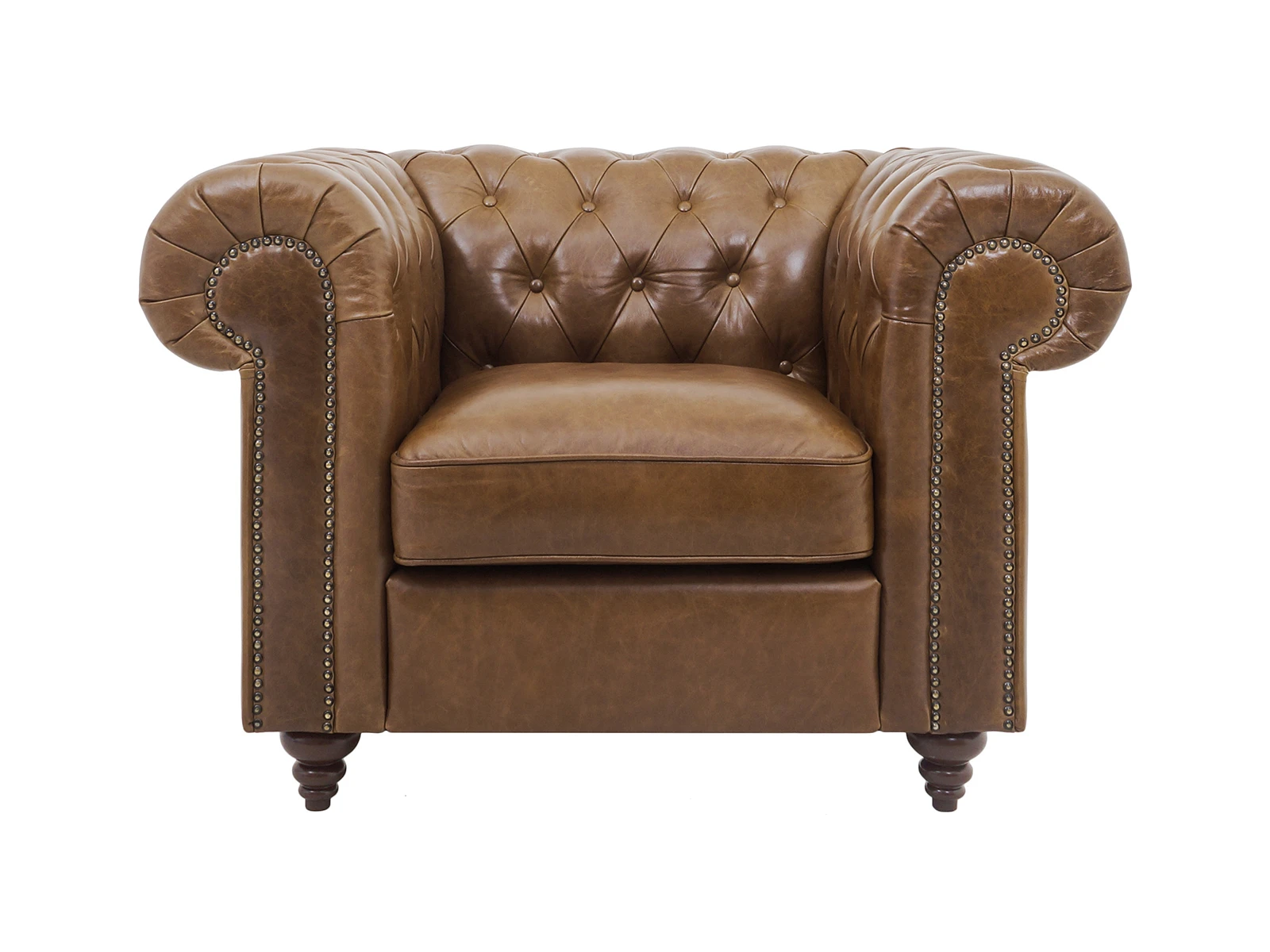 Кресло Chester Classic (натуральная кожа) коричневый 334303