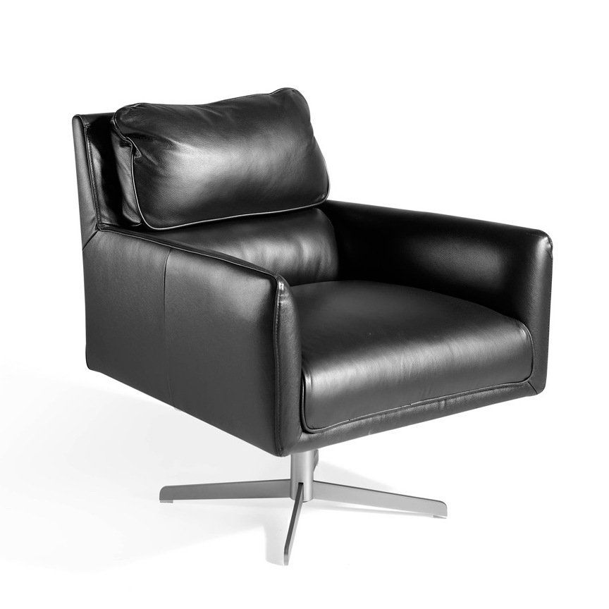 Кожаное вращающееся кресло Angel Cerda KF-A1008