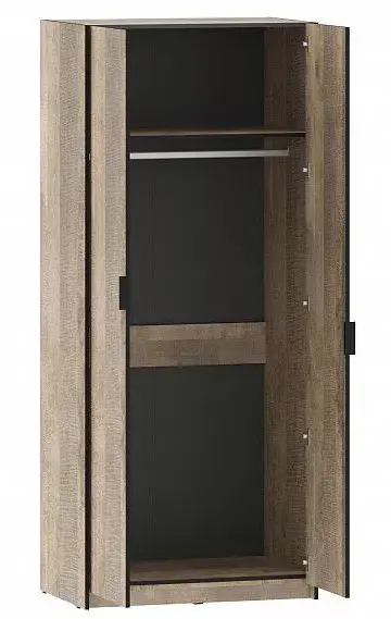 Шкаф для одежды Фолк Silva с зеркалом НМ 014.03 Дуб Гранж Песочный