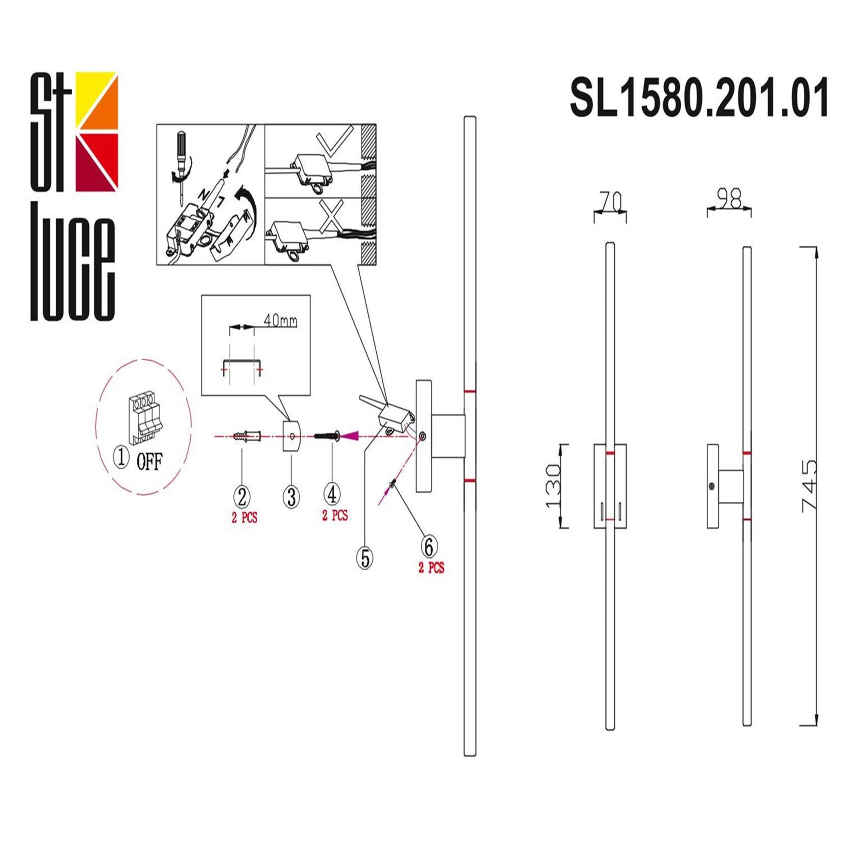 Бра ST LUCE RALIO SL1580.201.01 купить в Екатеринбурге | Интернет-магазин  VOBOX