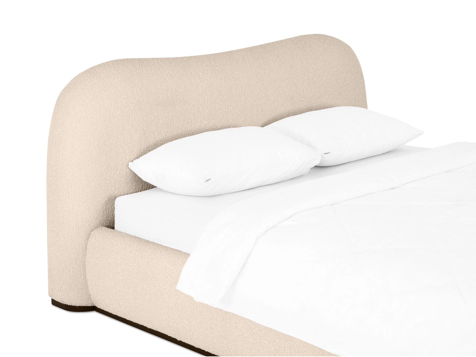 Двуспальная кровать Patti без подъемного механизма букле бежевый 831400