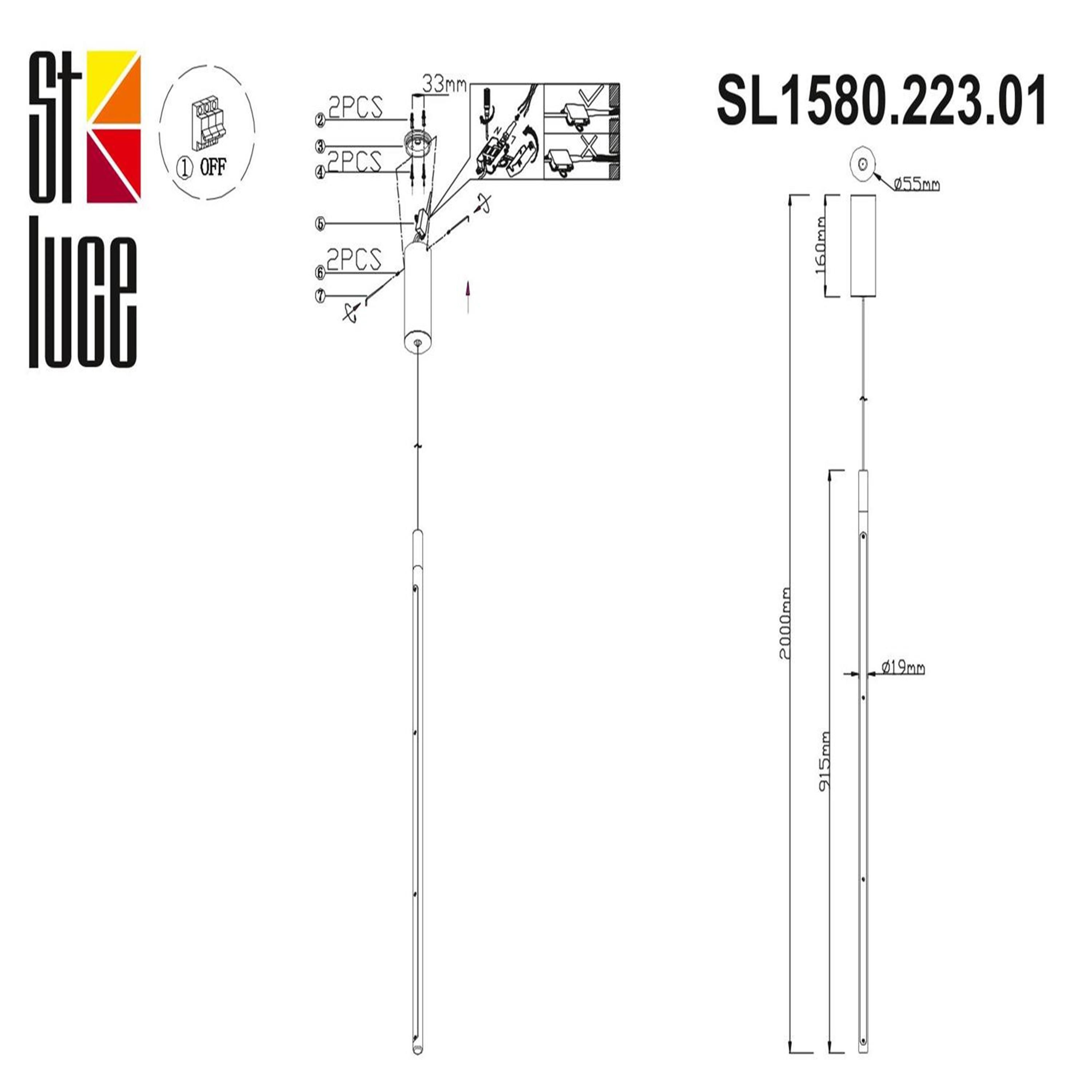 Подвесной светильник ST LUCE RALIO SL1580.223.01